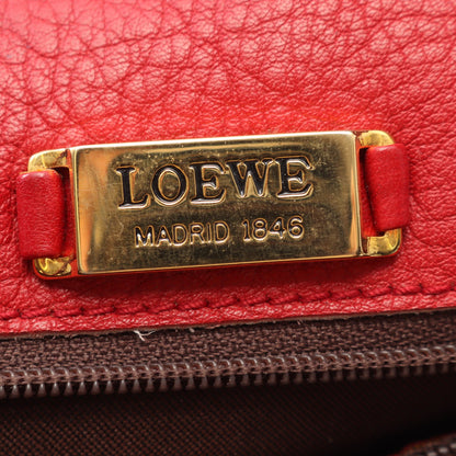 アナグラム ショルダーバッグ レザー レッド ロエベ バッグ LOEWE