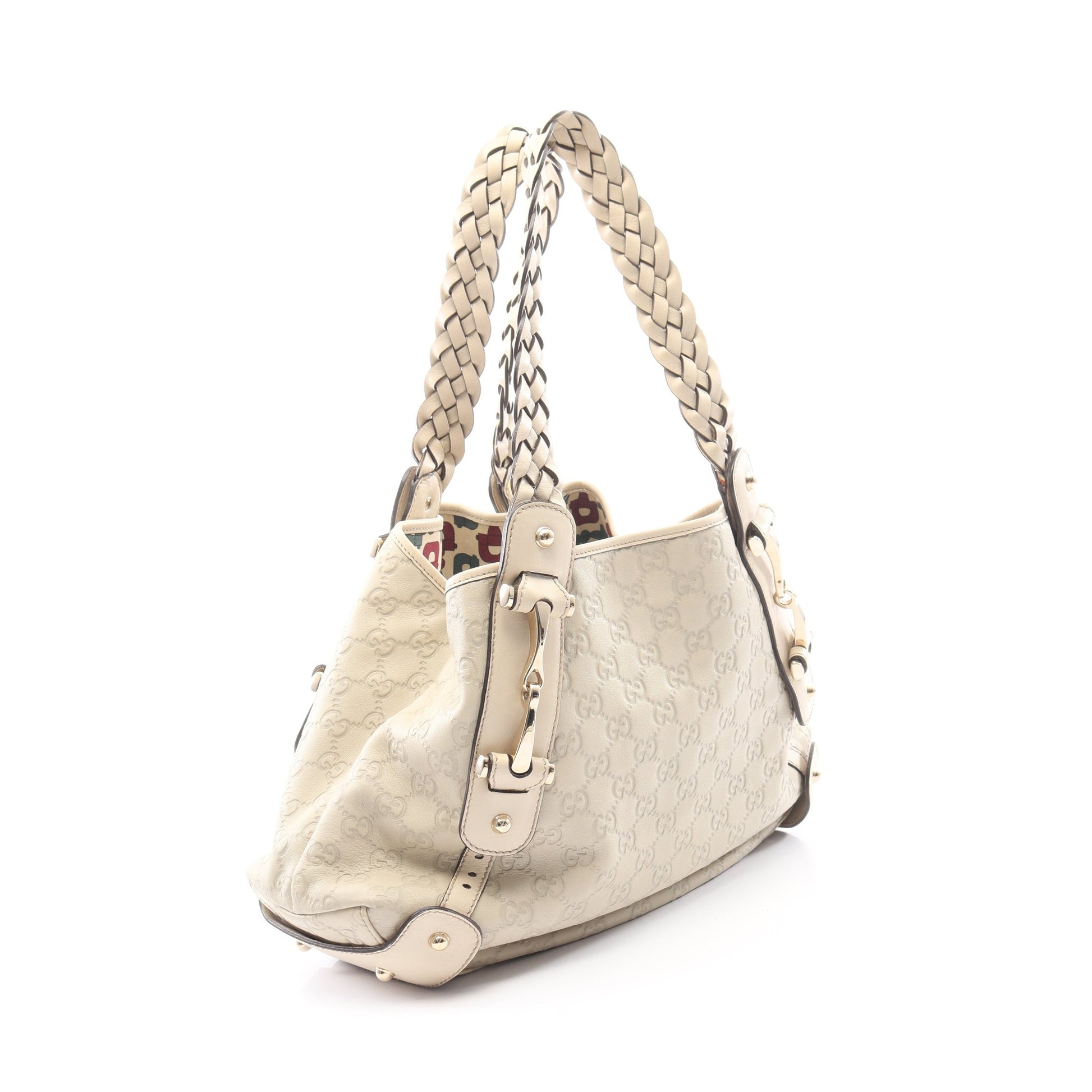 グッチシマ ショルダーバッグ レザー アイボリー グッチ バッグ GUCCI