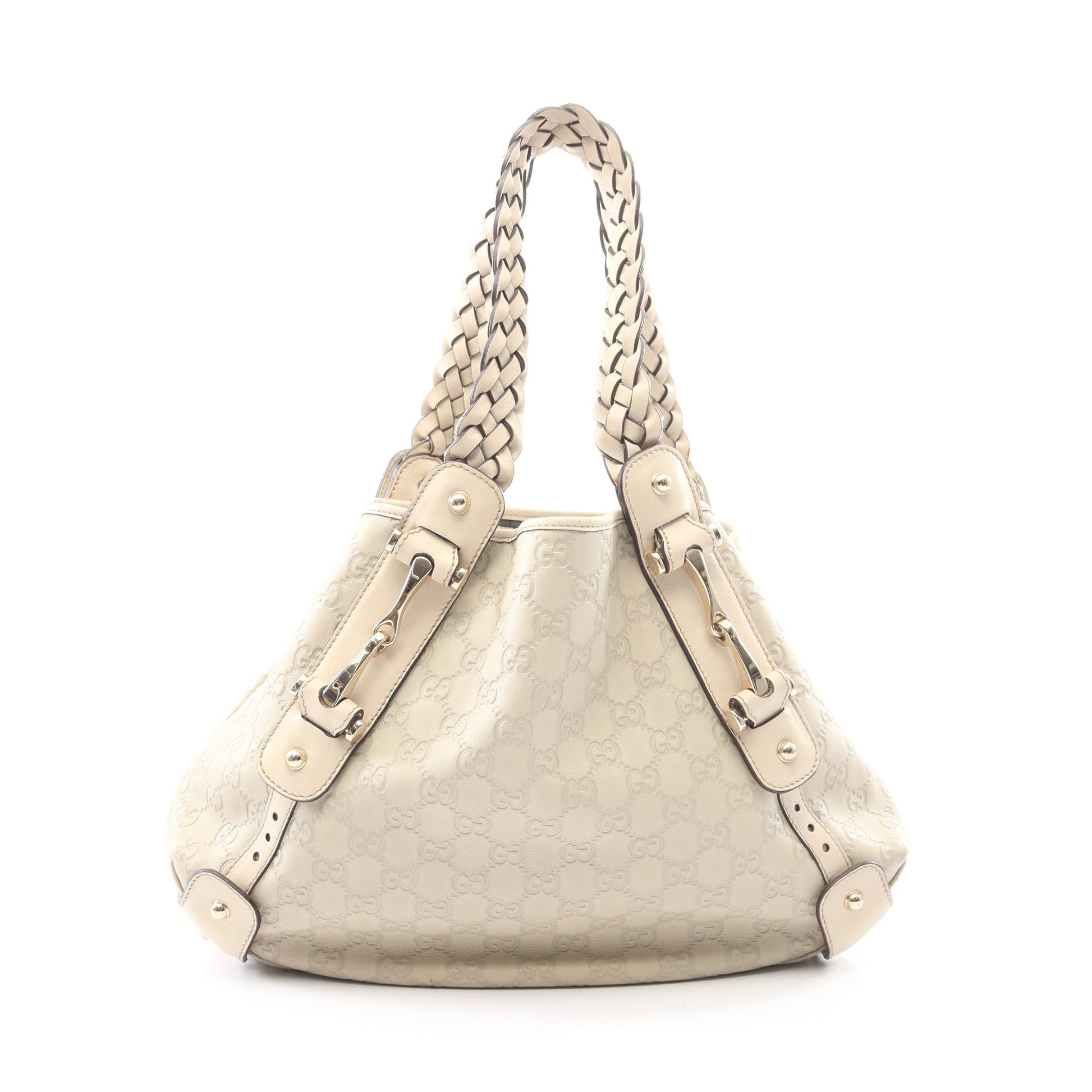 グッチシマ ショルダーバッグ レザー アイボリー グッチ バッグ GUCCI