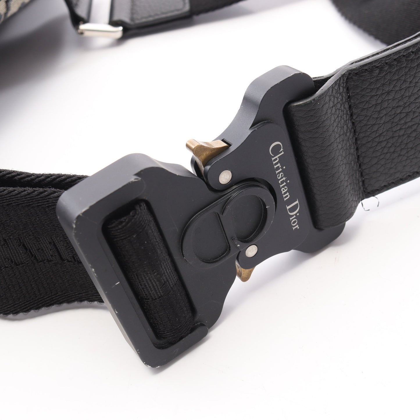 SADDLE サドル オブリーク ジャガード ボディバッグ キャンバス レザー ベージュ ネイビー ブラック クリスチャンディオール