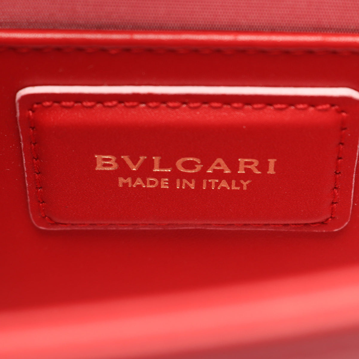 セルペンティ フォーエバー チェーンショルダーバッグ レザー レッド ブルガリ バッグ BVLGARI