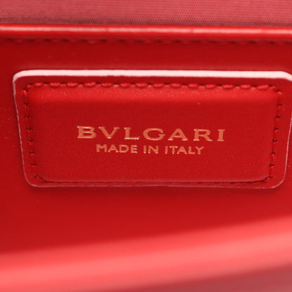 セルペンティ フォーエバー チェーンショルダーバッグ レザー レッド ブルガリ バッグ BVLGARI
