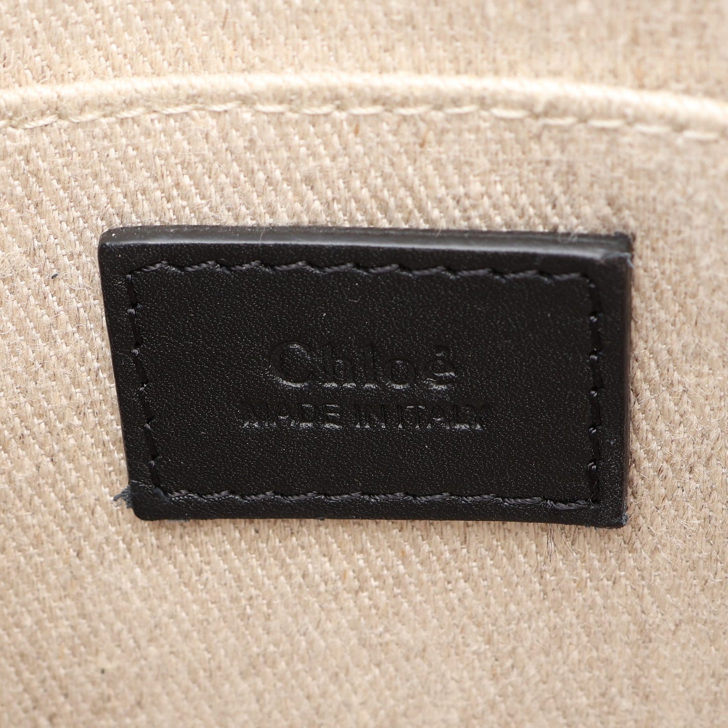 ウッディ ミニ 2WAY ハンドバッグ レザー ブラック クロエ バッグ Chloe