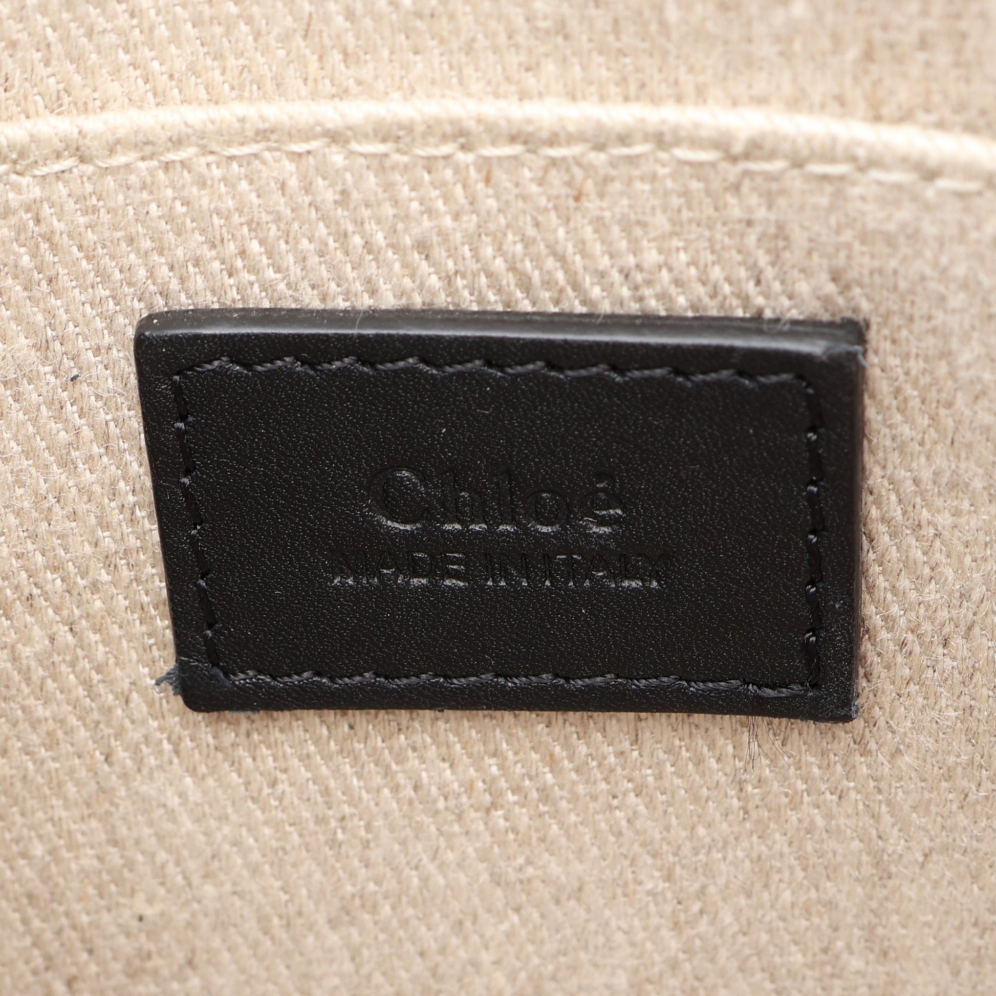 ウッディ ミニ 2WAY ハンドバッグ レザー ブラック クロエ バッグ Chloe