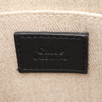 ウッディ ミニ 2WAY ハンドバッグ レザー ブラック クロエ バッグ Chloe