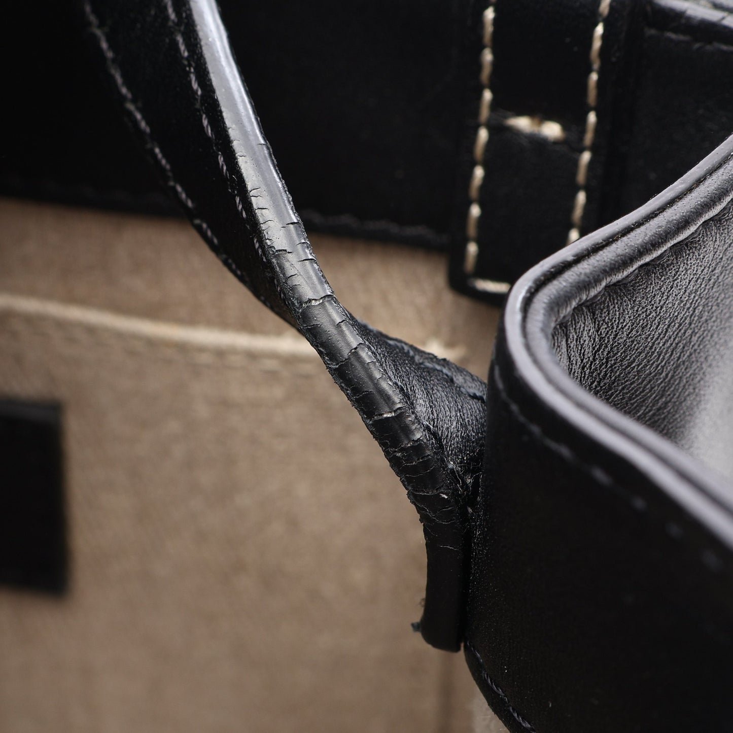 ウッディ ミニ 2WAY ハンドバッグ レザー ブラック クロエ バッグ Chloe