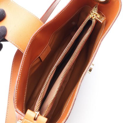 マカダム ワンショルダーバッグ ワンショルダーバッグ PVC レザー ブラウン ダークブラウン セリーヌ バッグ CELINE