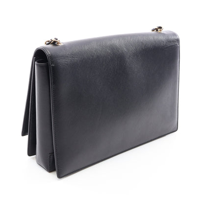 ヴァラ リボン チェーンショルダーバッグ レザー ブラック サルヴァトーレフェラガモ バッグ Salvatore Ferragamo