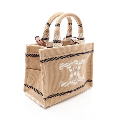 SMALL CABAS スモール カバ タイス 2WAY ハンドバッグ トートバッグ キャンバス レザー ベージュ アイボリー ブラック セリーヌ バッグ CELINE