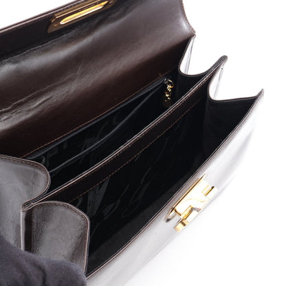 ガンチーニ 2WAY ハンドバッグ レザー ダークブラウン サルヴァトーレフェラガモ バッグ Salvatore Ferragamo