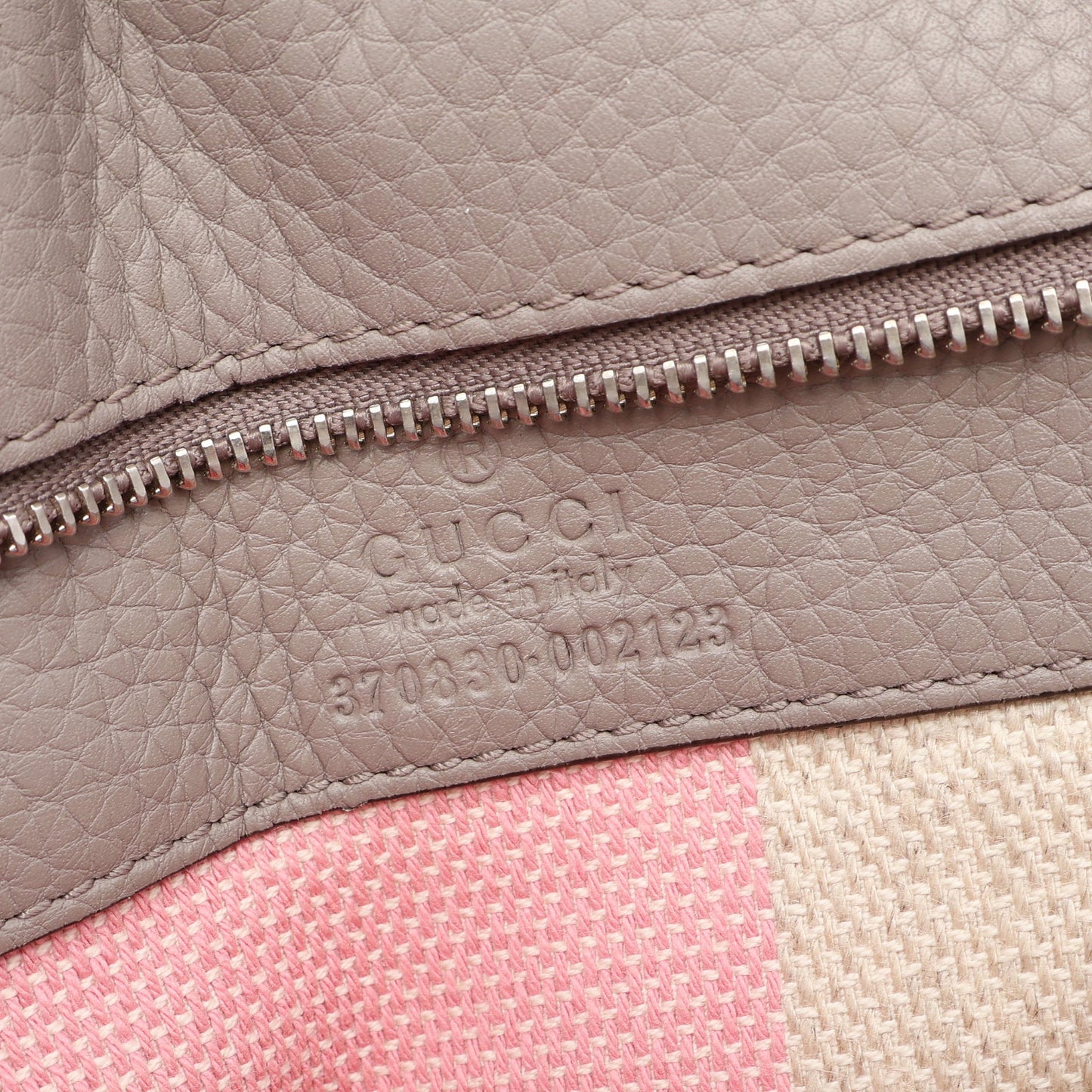 バンブー デイリー 2WAY ハンドバッグ レザー グレーベージュ グッチ
