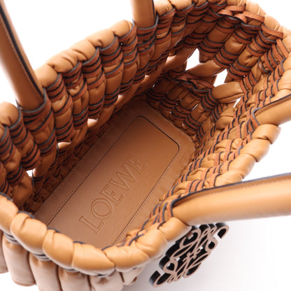 TUBULAR バスケット ハンドバッグ トートバッグ レザー ブラウン ロエベ バッグ LOEWE