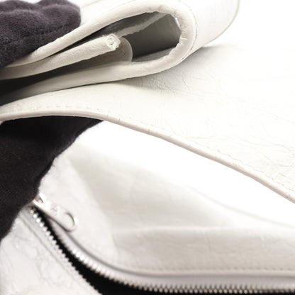 SUPERBUSY SLING BAG ス ーパービジー ショルダーバッグ レザー ホワイト バレンシアガ