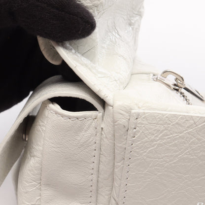 SUPERBUSY SLING BAG ス ーパービジー ショルダーバッグ レザー ホワイト バレンシアガ