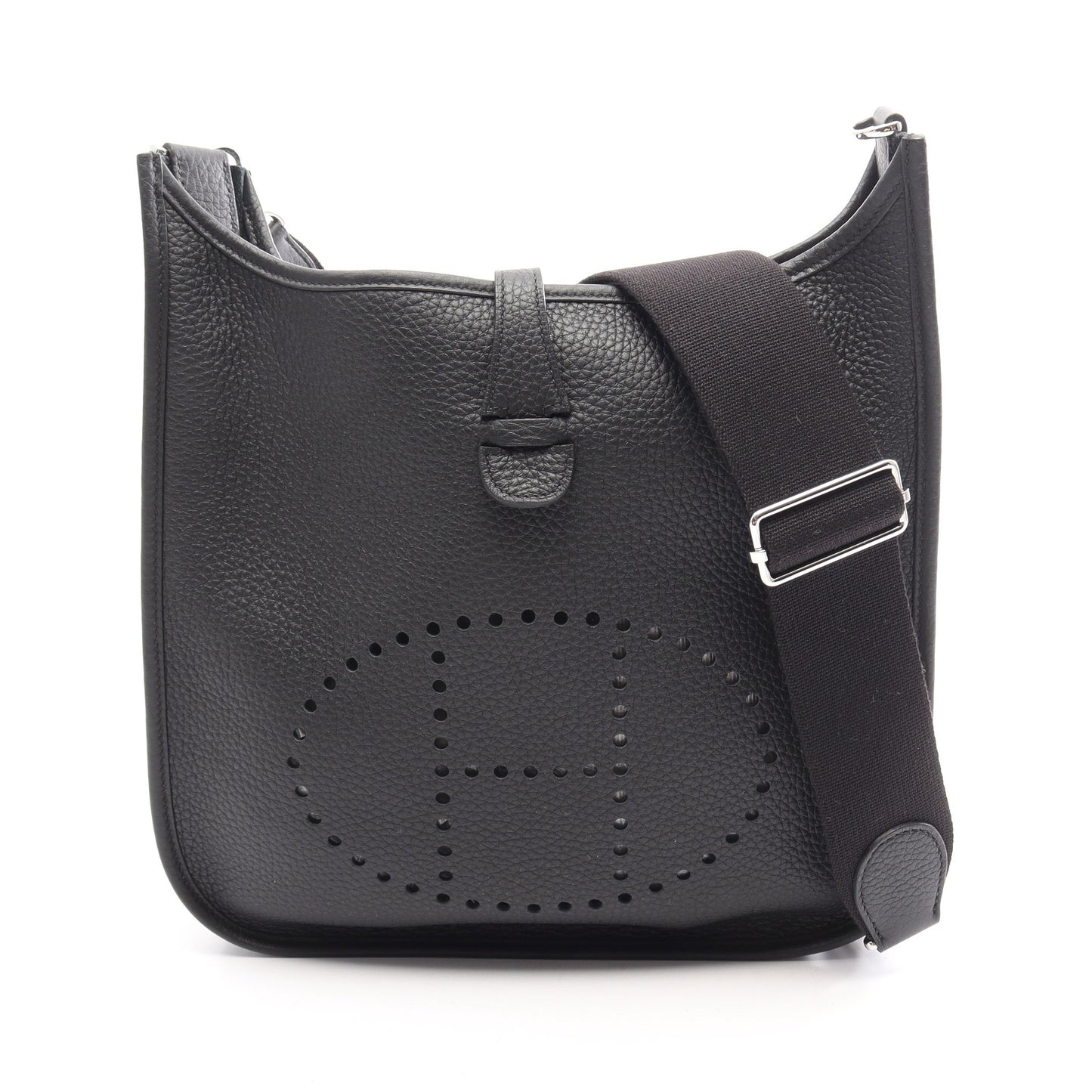 エヴリン 3 トロワ PM ショルダーバッグ トリヨンクレマンス ブラック シルバー金具 K刻印 エルメス