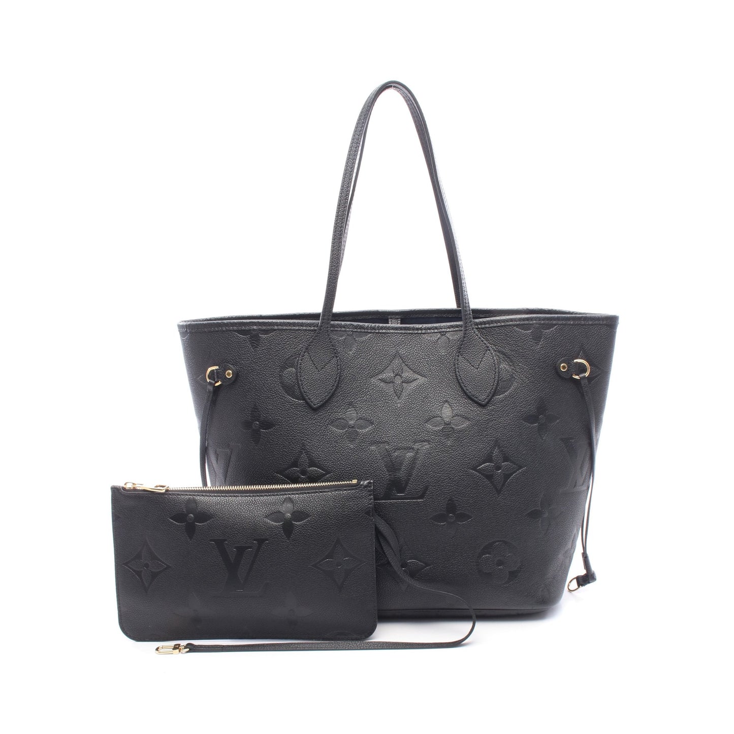 ネヴァーフルMM モノグラムアンプラント ノワール ショルダーバッグ トートバッグ レザー ブラック ルイヴィトン バッグ LOUIS VUITTON
