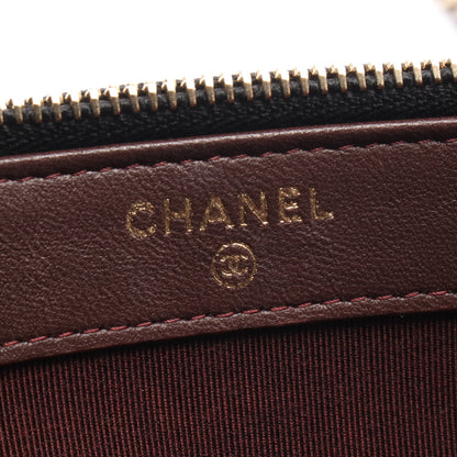 マトラッセ チェーンウォレット ラムスキン ブラック ゴールド金具 シャネル