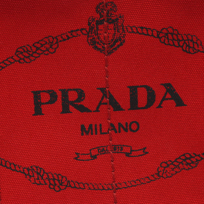 CANAPA カナパ 2WAY ハンドバッグ トートバッグ キャンバス レッド プラダ バッグ PRADA