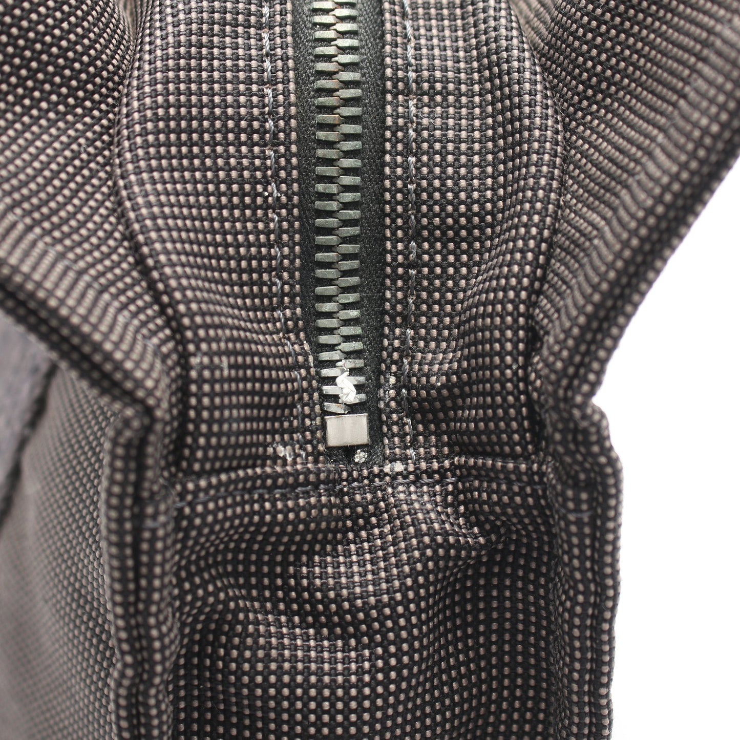 エールラインPM ハンドバッグ トートバッグ ナイロンキャンバス グレー シルバー金具 エルメス バッグ HERMES