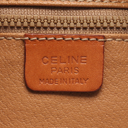 マカダム ショルダーバッグ PVC レザー ベージュ ライトブラウン セリーヌ バッグ CELINE