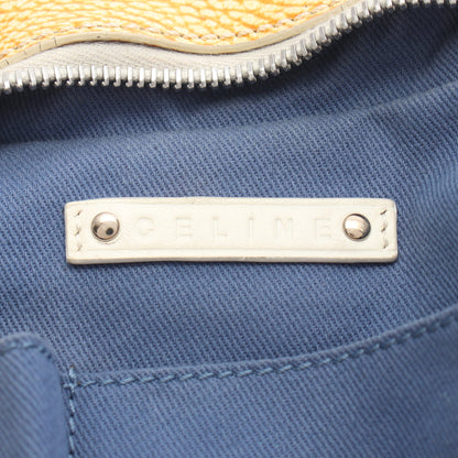 パリマカダム ワンショルダーバッグ キャンバス レザー ライトグレー イエロー セリーヌ バッグ CELINE
