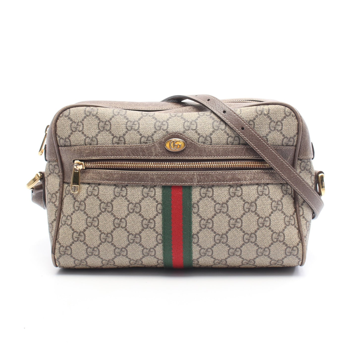 オフィディア GGスプリーム シェリーライン スモール ショルダーバッグ PVC レザー ベージュ マルチカラー グッチ バッグ GUCCI