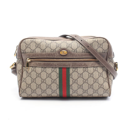 オフィディア GGスプリーム シェリーライン スモール ショルダーバッグ PVC レザー ベージュ マルチカラー グッチ バッグ GUCCI