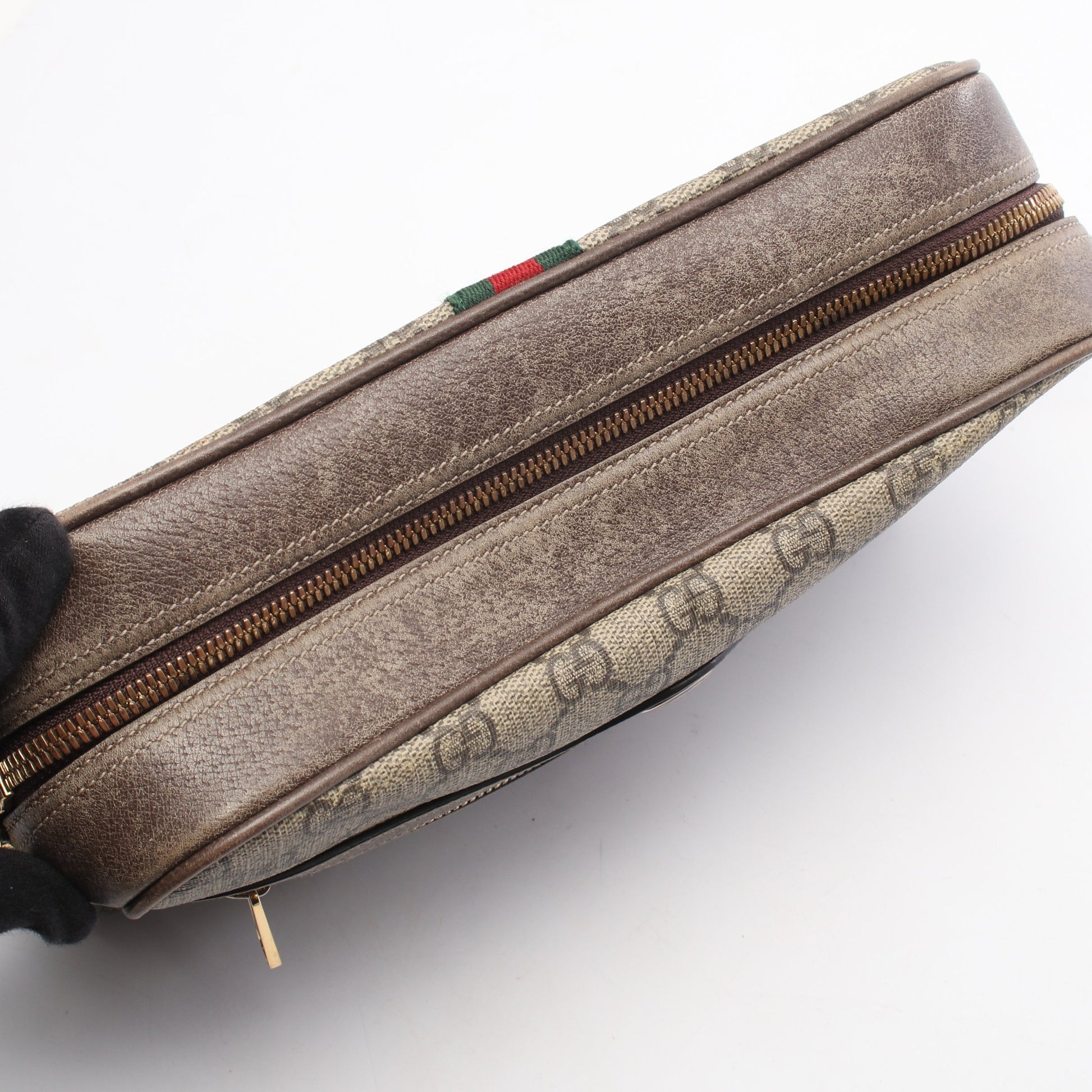オフィディア GGスプリーム シェリーライン スモール ショルダーバッグ PVC レザー ベージュ マルチカラー グッチ バッグ GUCCI