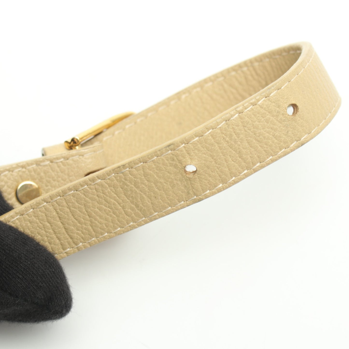 ロゴステッチ ショルダーバッグ レザー ベージュ サンローランパリ バッグ SAINT LAURENT PARIS