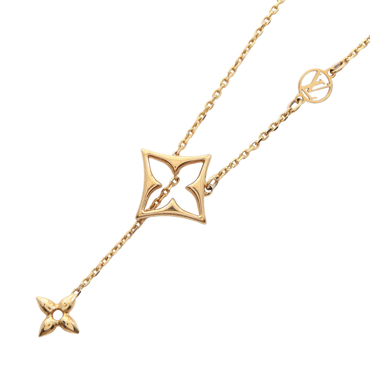 LV フラワーグラム ネックレス GP ゴールド ルイヴィトン アクセサリー LOUIS VUITTON