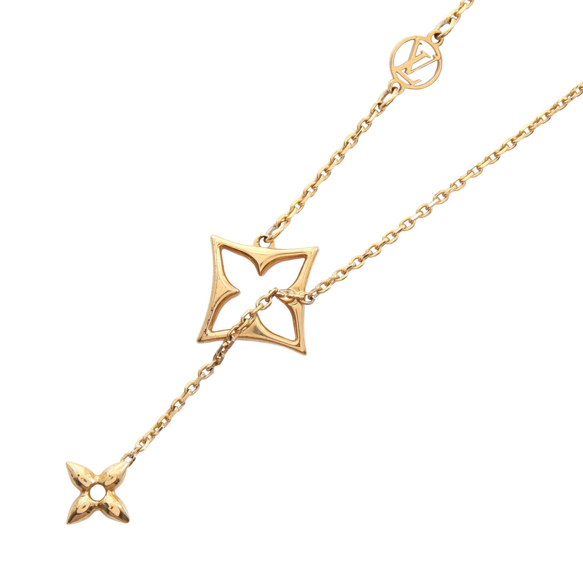 LV フラワーグラム ネックレス GP ゴールド ルイヴィトン アクセサリー LOUIS VUITTON