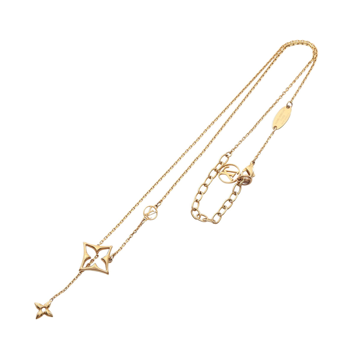 LV フラワーグラム ネックレス GP ゴールド ルイヴィトン アクセサリー LOUIS VUITTON