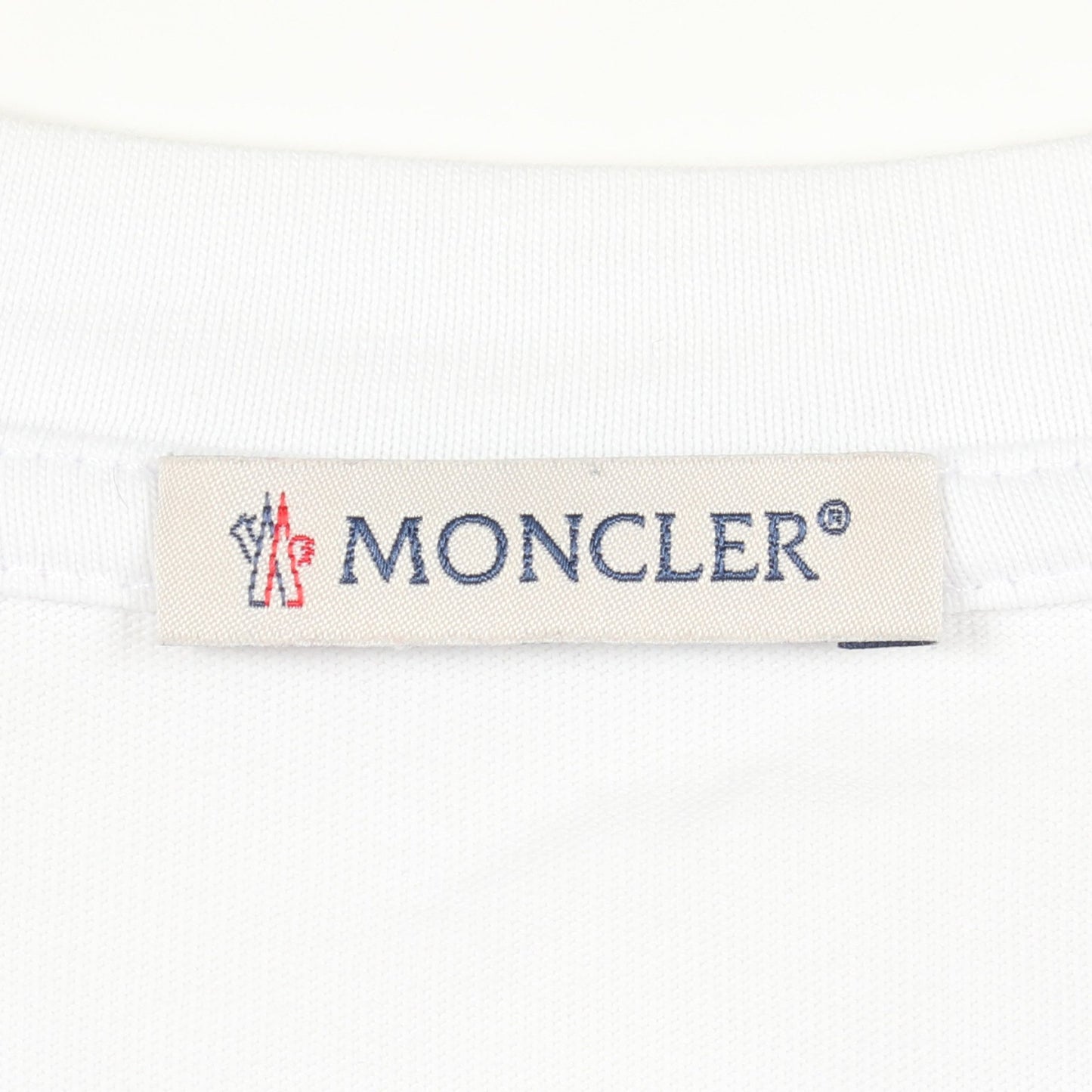 ロゴ クルーネック 半袖Tシャツ コットン ホワイト モンクレール