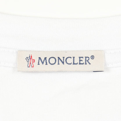 ロゴ クルーネック 半袖Tシャツ コットン ホワイト モンクレール