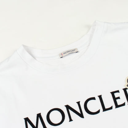 ロゴ クルーネック 半袖Tシャツ コットン ホワイト モンクレール