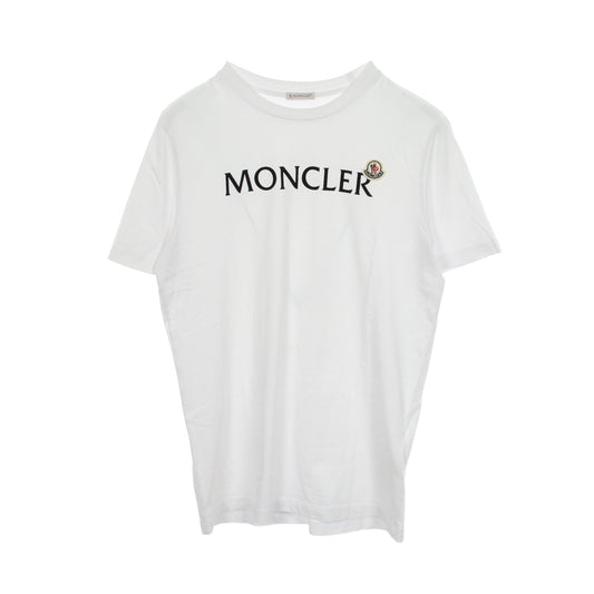 ロゴ クルーネック 半袖Tシャツ コットン ホワイト モンクレール トップス MONCLER