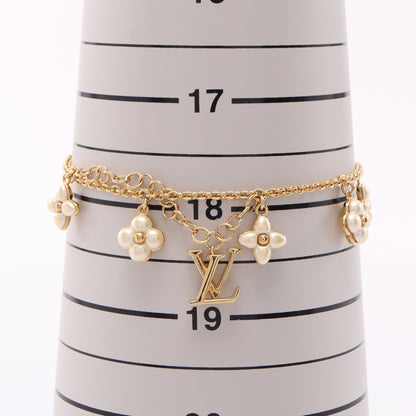 LVフローラグラム ブレスレット GP ゴールド オフホワイト ルイヴィトン アクセサリー LOUIS VUITTON