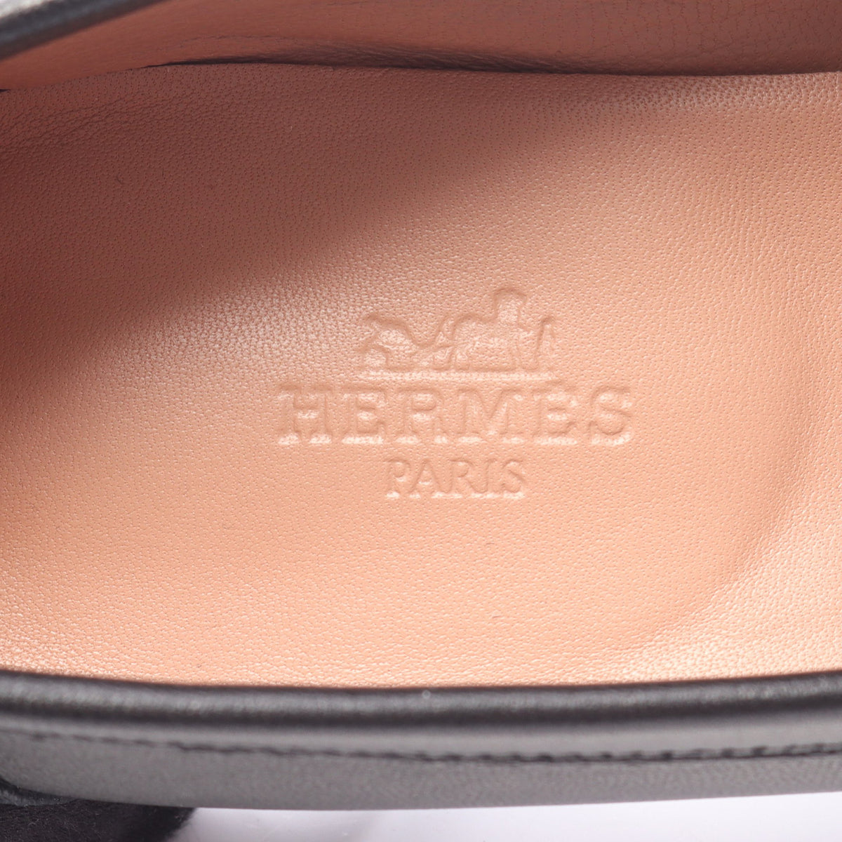 モカシン パリ ローファー レザー ブラック エルメス シューズ HERMES