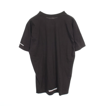 スクロール ネックロゴ ポケット付き 半袖Tシャツ コットン ブラック クロムハーツ