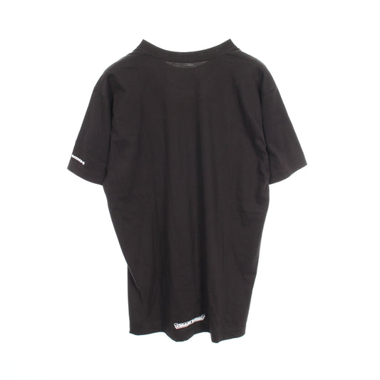 スクロール ネックロゴ ポケット付き 半袖Tシャツ コットン ブラック クロムハーツ トップス Chrome Hearts