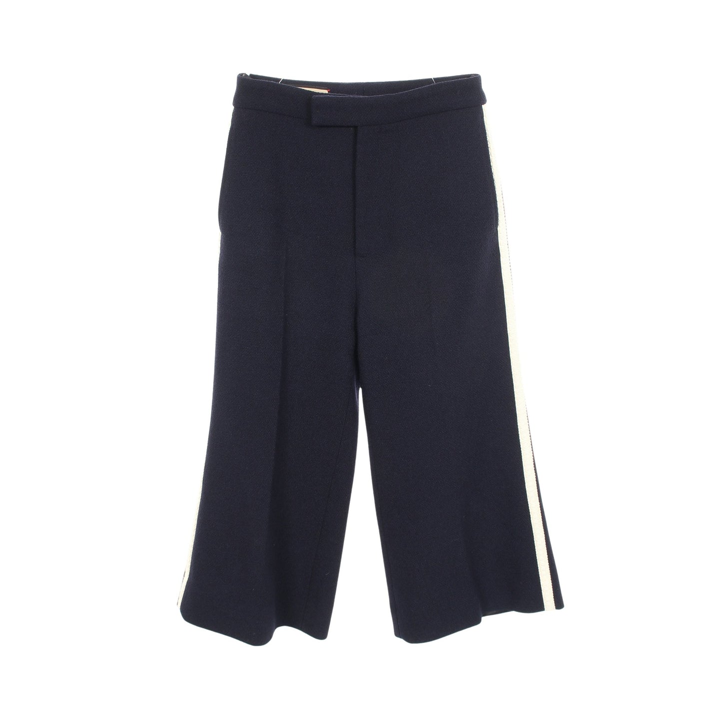 サイドライン パンツ ウール ネイビー グッチ