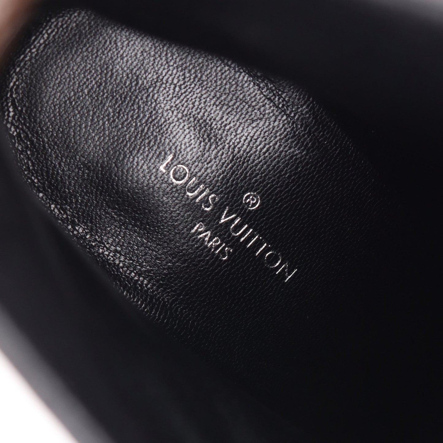 LV ジャネットライン アンクル ブーツ レザー PVC ブラック ブラウン ルイヴィトン