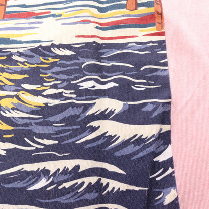 Hollywood プリント クロップド リンガー 半袖Tシャツ コットン ピンク グリーン グッチ
