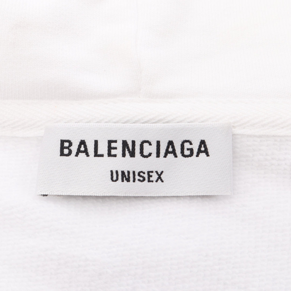 BALENCIAGA × WFP 裏起毛 ジップアップパーカー コットン ホワイト バレンシアガ