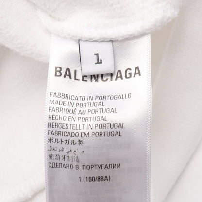 BALENCIAGA × WFP 裏起毛 ジップアップパーカー コットン ホワイト バレンシアガ