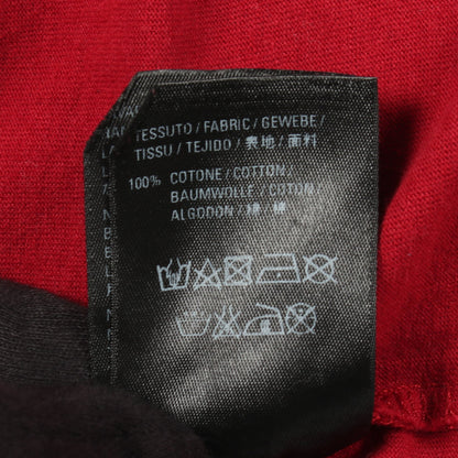 ロゴプリント クルーネック 半袖Tシャツ コットン レッド バレンシアガ トップス BALENCIAGA