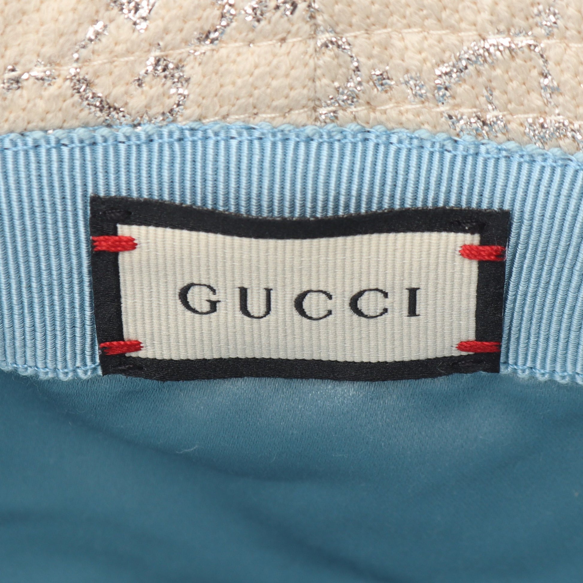 GGラメ バケット ハット ウール オフホワイト シルバー グッチ 財布・小物 GUCCI