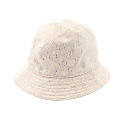 GGラメ バケット ハット ウール オフホワイト シルバー グッチ 財布・小物 GUCCI
