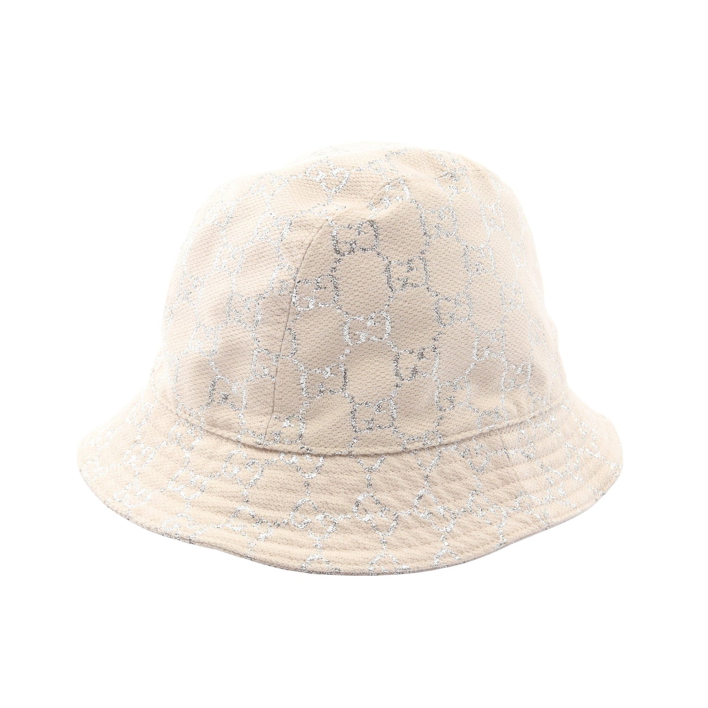 GGラメ バケット ハット ウール オフホワイト シルバー グッチ 財布・小物 GUCCI