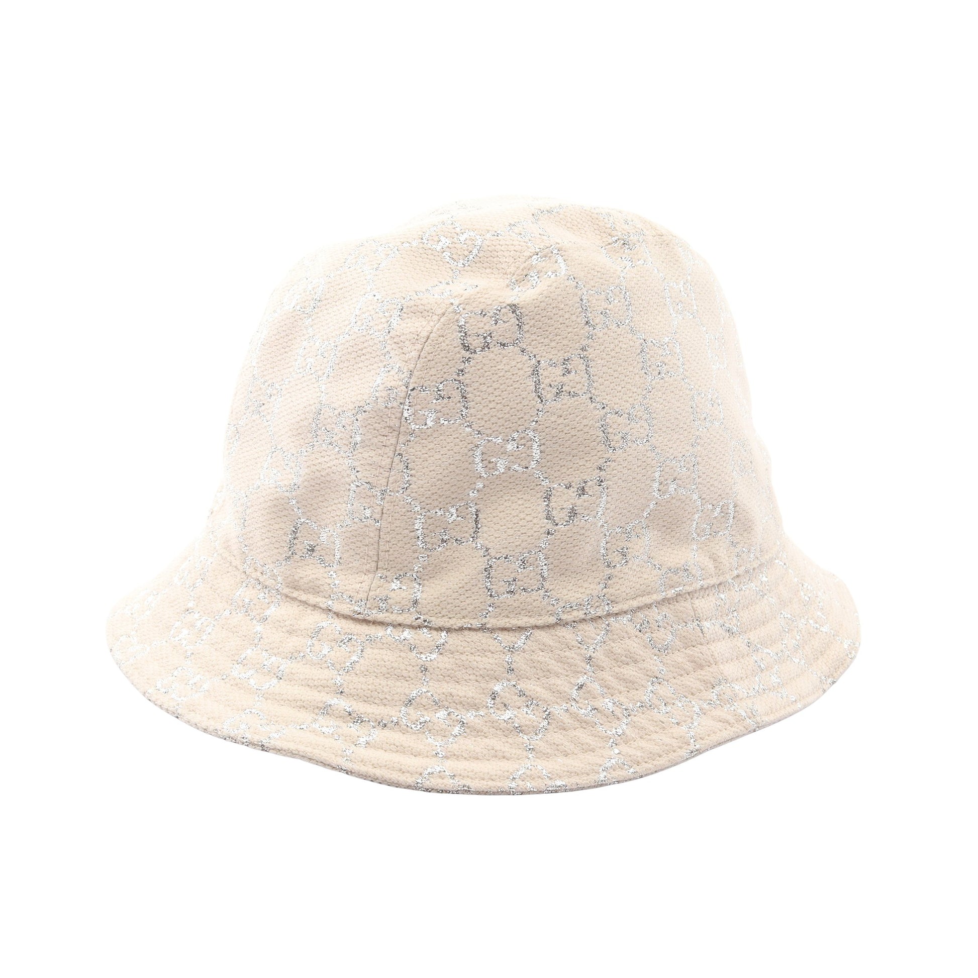 GGラメ バケット ハット ウール オフホワイト シルバー グッチ 財布・小物 GUCCI